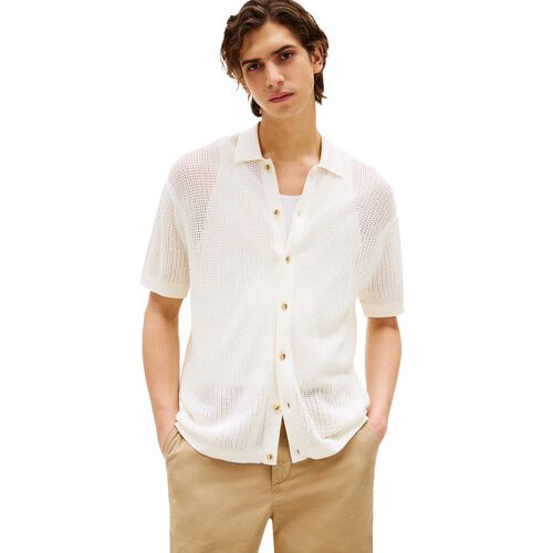 Tommy Hilfiger Structure Open Knit Over Shirt